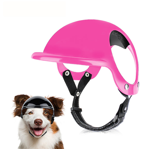 Size S Pink Pet Safety Helmet - Stylish Protective Headgear for Dogs