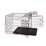 i.Pet 24" Dog Cage Crate Kennel 3 Doors