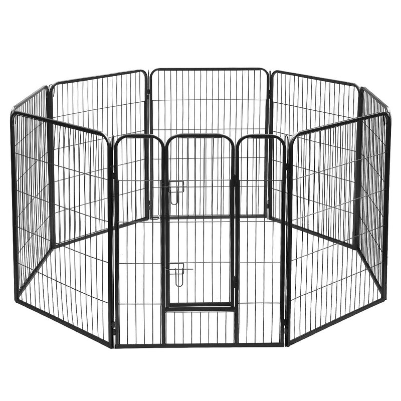 i.Pet 40" 8 Panel Dog Playpen Pet Exercise Cage Enclosure Fence Play Pen