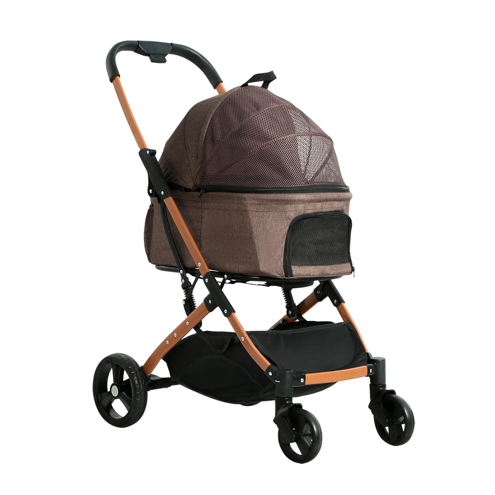 i-pet-pet-stroller-dog-pram-large-cat-carrier-travel-foldable-4-wheels-pushchair-double