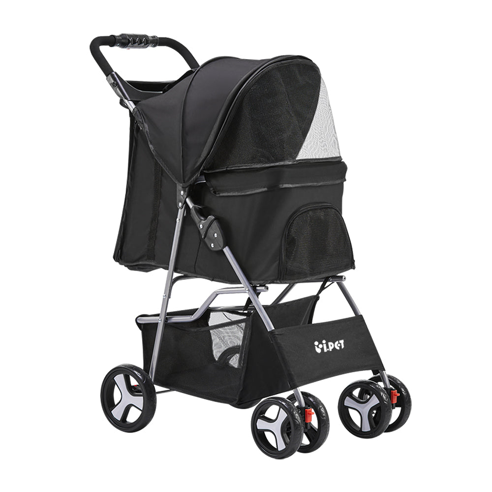 i-pet-4-wheel-pet-stroller-black