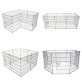 Pet Playpen Foldable Dog Cage 8 Panel 36in with Cover