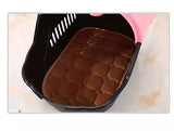 YES4PETS Small Portable Travel Dog Cat Crate Pet Carrier Cage Comfort With Mat