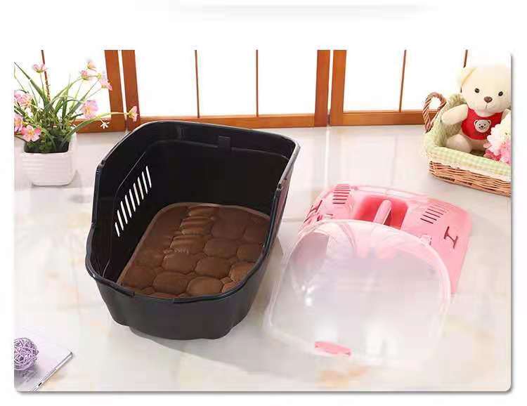 YES4PETS Small Portable Travel Dog Cat Crate Pet Carrier Cage Comfort With Mat