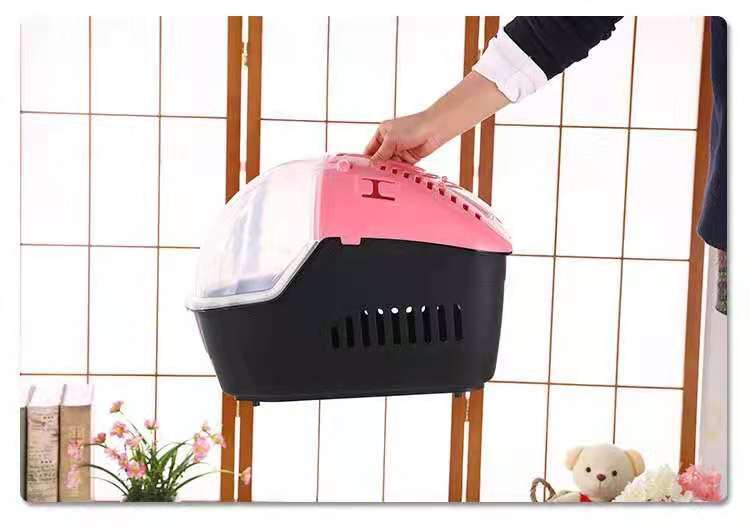 YES4PETS Small Portable Travel Dog Cat Crate Pet Carrier Cage Comfort With Mat