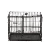 YES4PETS Collapsible Metal Dog Rabbit Crate Puppy Cage Cat Carrier With Divider
