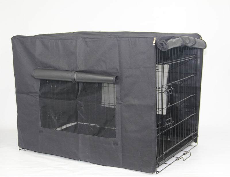 YES4PETS 42' Portable Foldable Dog Cat Rabbit Collapsible Crate Pet Cage with Cover Mat