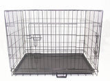 YES4PETS 48' Portable Foldable Dog Cat Rabbit Collapsible Crate Pet Cage with Cover Mat Blue