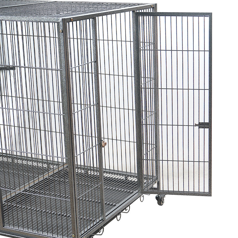 YES4PETS XXL Pet Dog Cat Cage Metal Crate Kennel Portable Puppy Cat Rabbit House