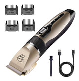 USB Charged pet shaver Cordless Clipper Pet Gromming Kit 4 Different Size Combs