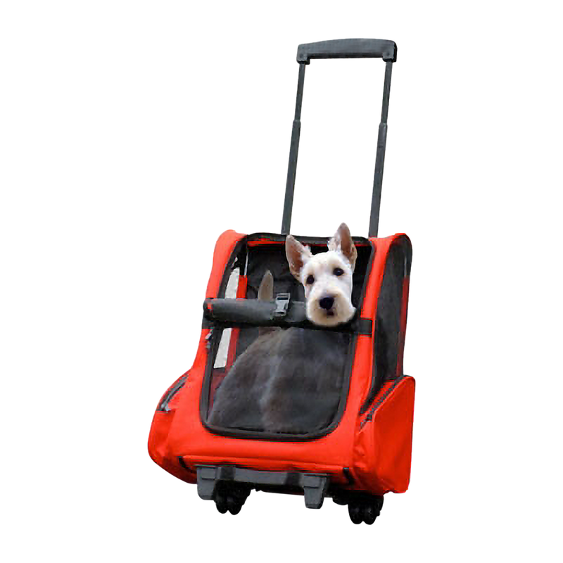 Dog Pet Safety Transport Carrier Backpack Trolley